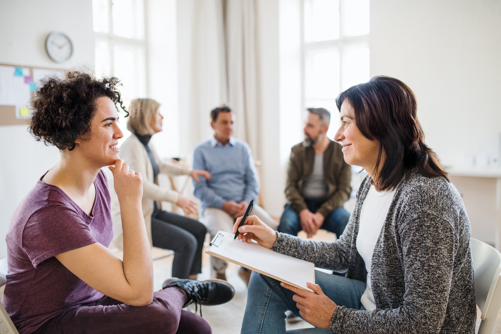 Mental health first aid group session